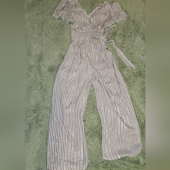 Suncoo Paris Thelma Jumpsuit With Lurex Details Size M - Picture 5 of 14